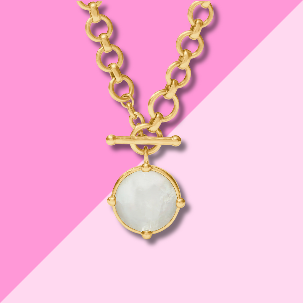 Honeybee Demi Necklace - Mother of Pearl