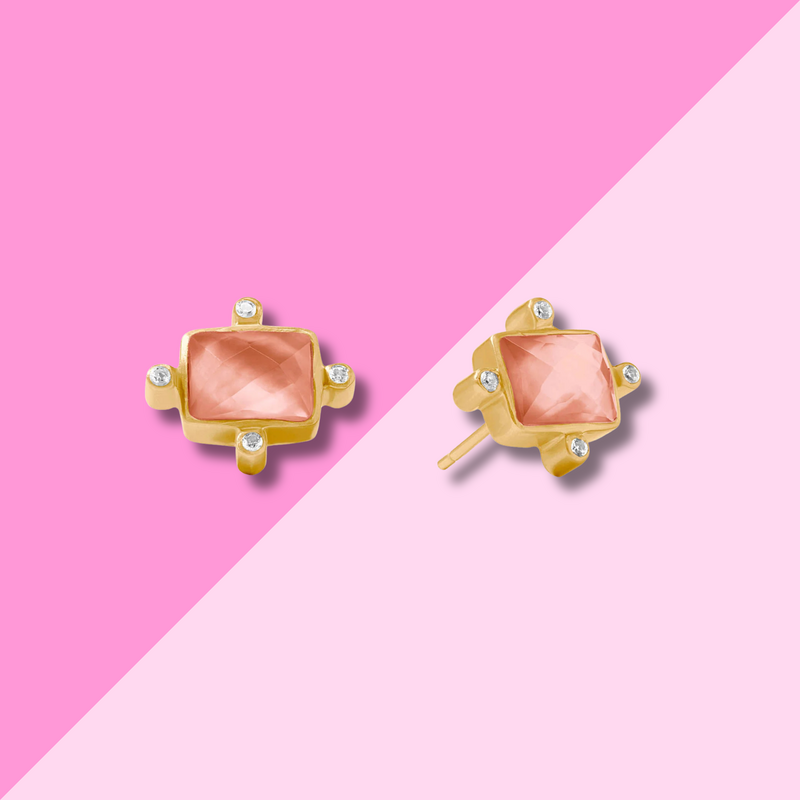 Clara Stud - Iridescent Melon