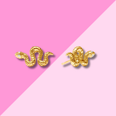 Snake Stud - Cubic Zirconia