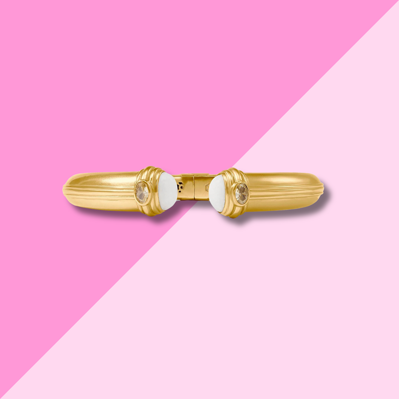 Portofino Cuff - White Jade - OS