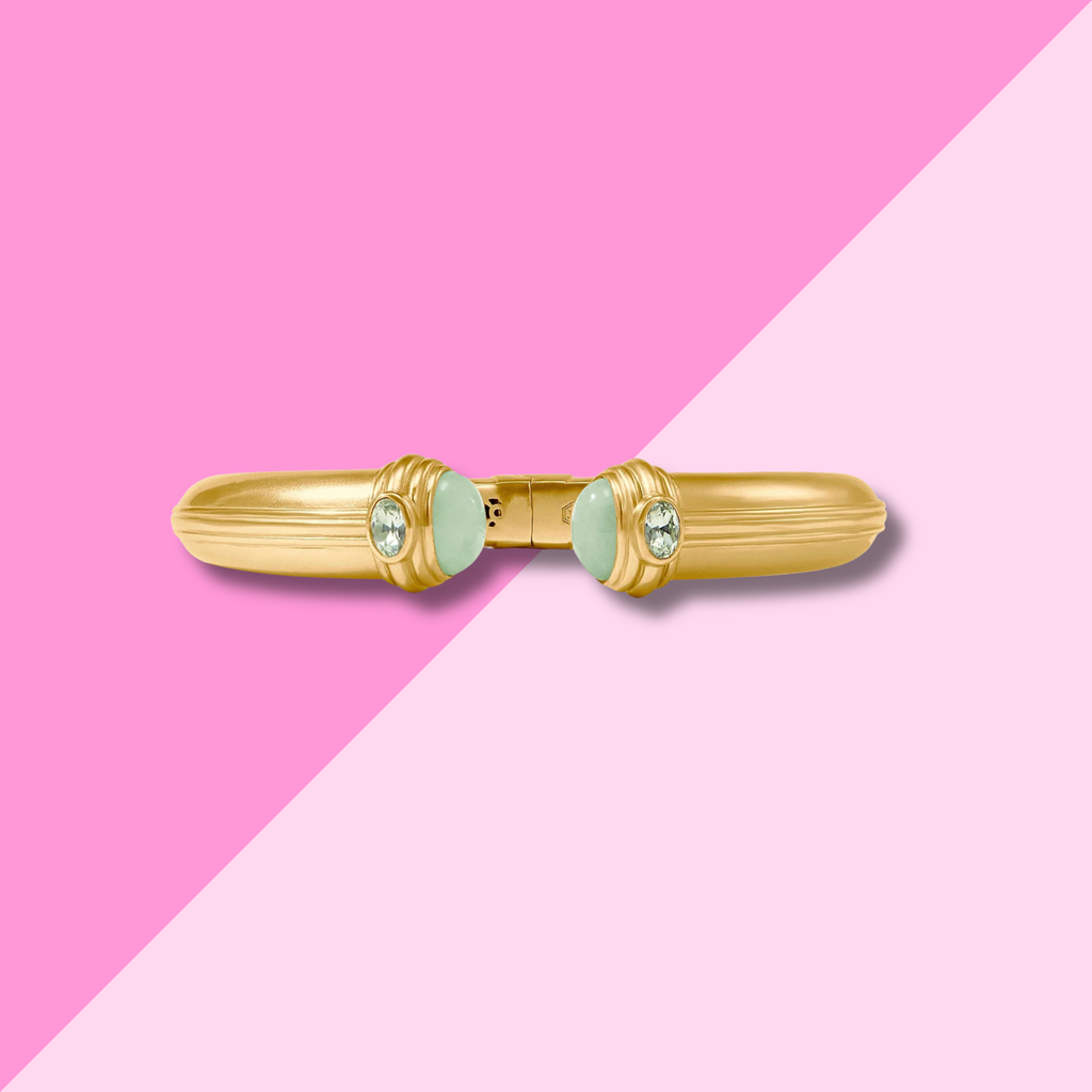 Julie Vos Portofino Cuff - Aqua Jade - OS