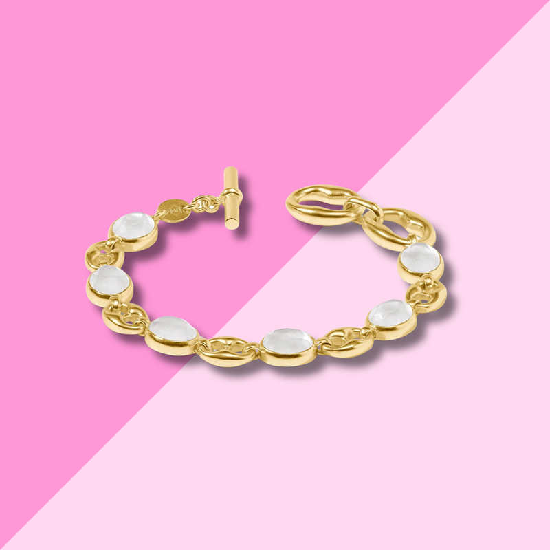 Julie Vos Laguna Stone Bracelet - Iridescent Clear - OS