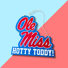 Ole Miss Logo Wood Door Hanger