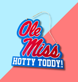 Ole Miss Logo Wood Door Hanger