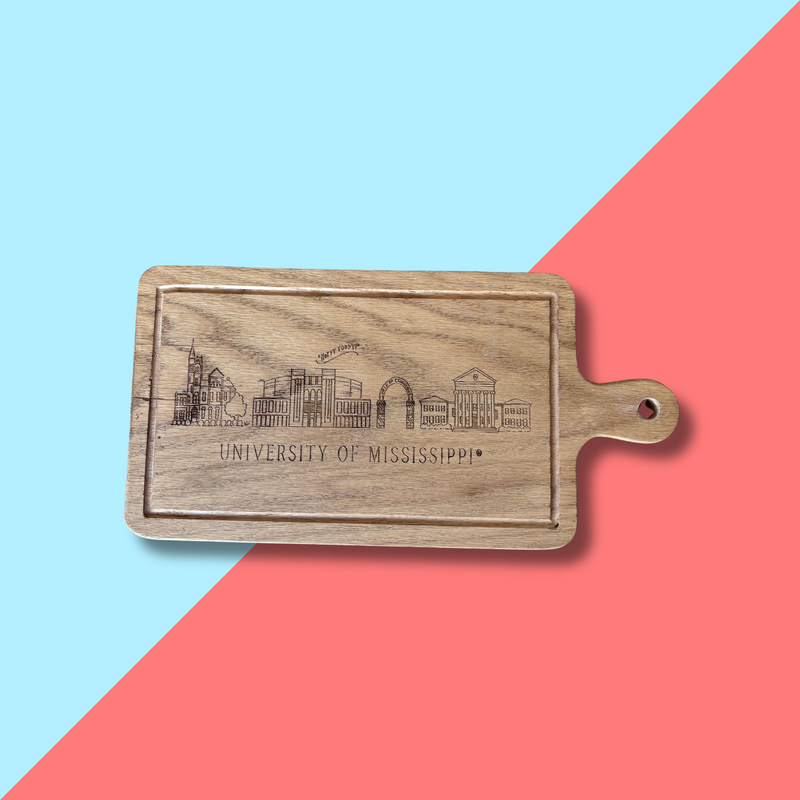 Ole Miss Skyline Charcuterie Board