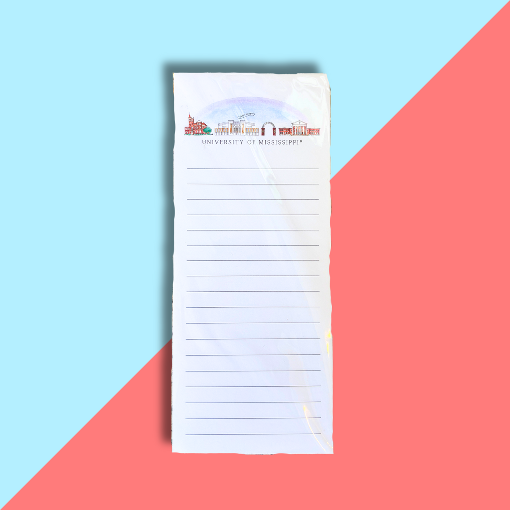 Ole Miss Skyline Notepad