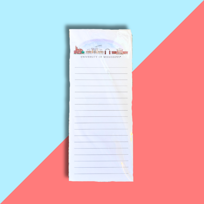 Ole Miss Skyline Notepad
