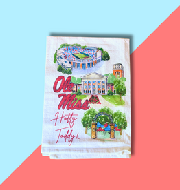 Ole Miss Landmark Tea Towel