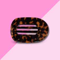 Tortoise Large Flat Round Clip