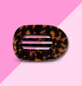 Tortoise Large Flat Round Clip