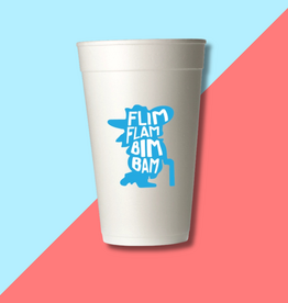 Ole Miss Flim Flam Styrofoam Cups - Powder Blue
