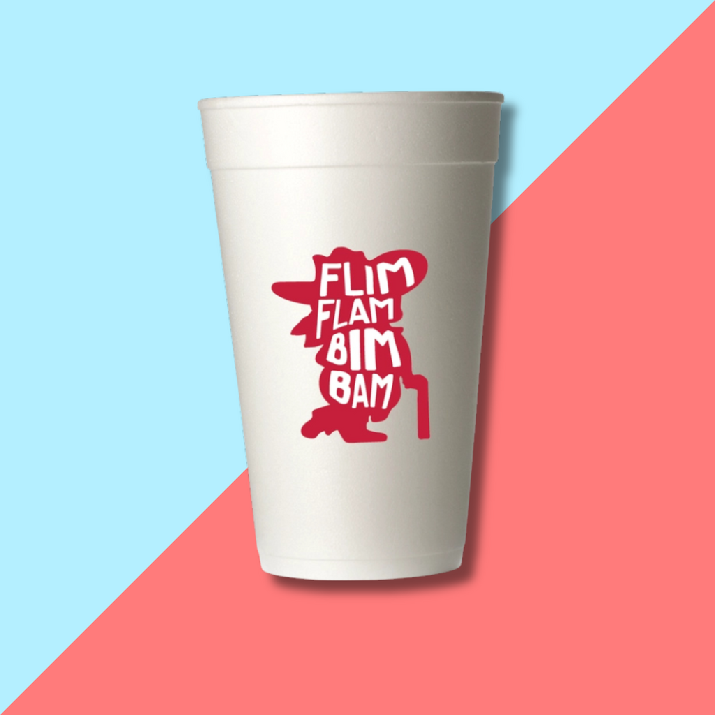 Ole Miss Flim Flam Styrofoam Cups - Red