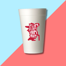Ole Miss Flim Flam Styrofoam Cups - Red