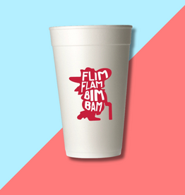 Ole Miss Flim Flam Styrofoam Cups - Red