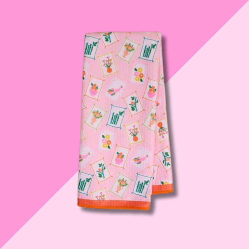 Waffle Tea Towel - It's Mahj Time