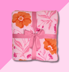 Luxe Blanket - Poppin' Petals Hot Pink
