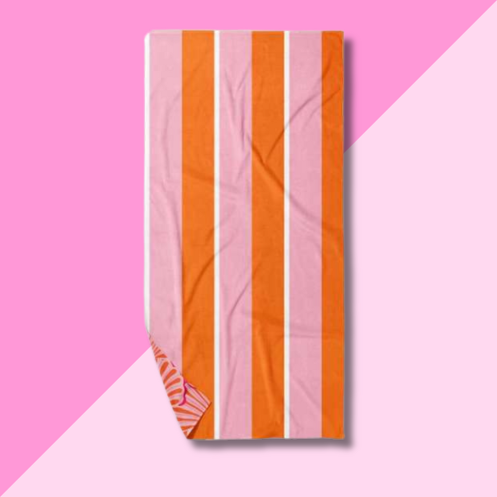 XL Quick Dry Towel - Sicily Stripes Pink