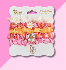 Scrunchie Charm Set - Sicily Stripes Pink