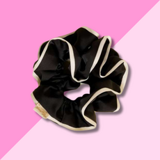 Ruffle Scrunchie - Black