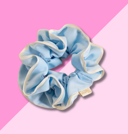 Ruffle Scrunchie - Light Blue