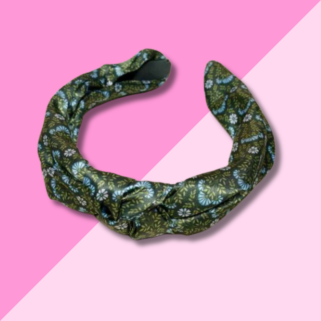 Twist Headband - Everbloom Forest Green