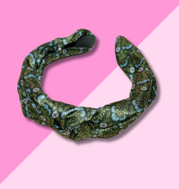 Twist Headband - Everbloom Forest Green