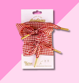 Red Gingham Shoelaces