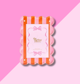Rectangle Scalloped Acrylic Frame - Sicily Stripes Pink