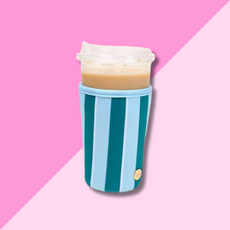 Large Drink Sleeve - Sicily Stripes Teal