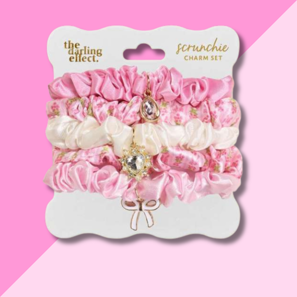 Scrunchie Charm Set - Oh So Fancy Pink
