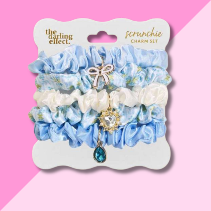 Scrunchie Charm Set - Oh So Fancy Blue