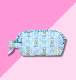 Quilted Cosmetic Pouch - Oh So Fancy Blue