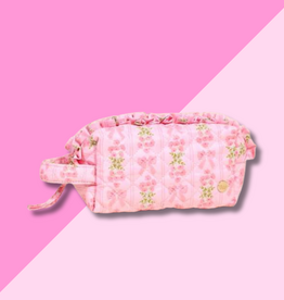 Quilted Cosmetic Pouch - Oh So Fancy Pink