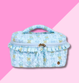 Quilted Cosmetic Bag - Oh So Fancy Blue