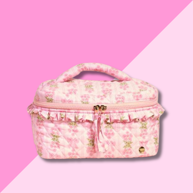 Quilted Cosmetic Bag - Oh So Fancy Pink