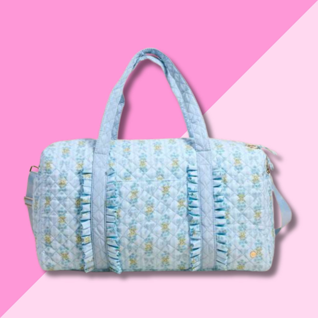 Quilted Weekender Bag - Oh So Fancy Blue
