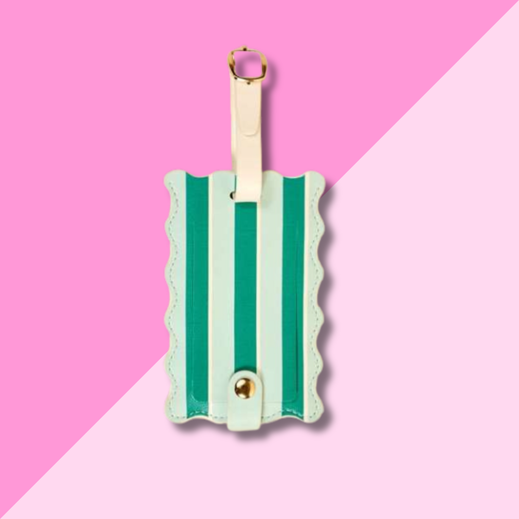 Jetsetter Luggage Tag - Sicily Stripes Teal