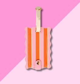Jetsetter Luggage Tag - Sicily Stripes Pink