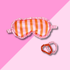 Beauty Sleep Mask - Sicily Stripes Pink