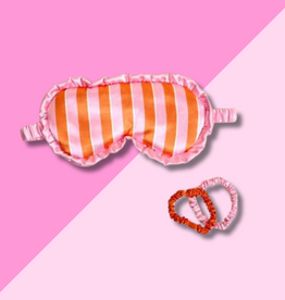 Beauty Sleep Mask - Sicily Stripes Pink