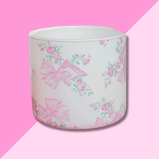 Preppy Pink Bows Candle