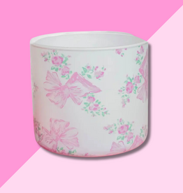 Preppy Pink Bows Candle