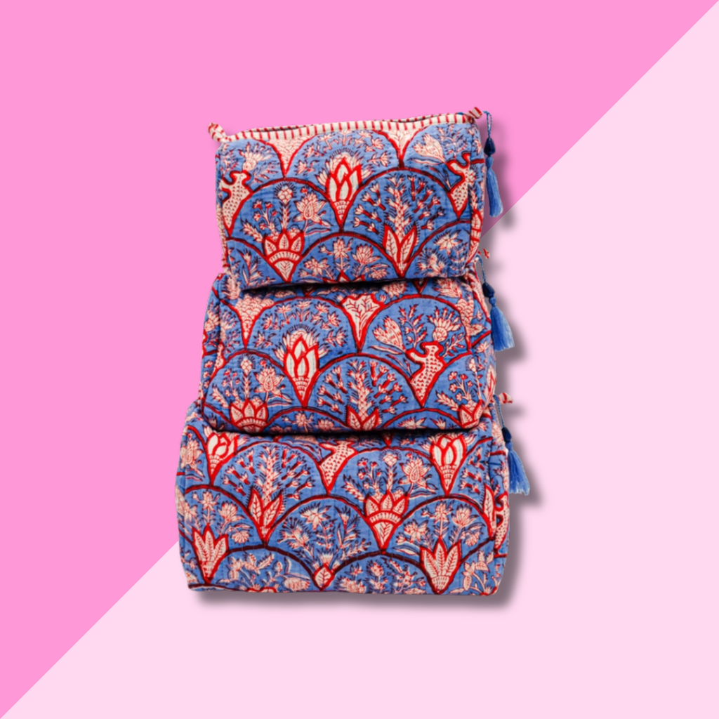 Blue Arch Toiletry Bag