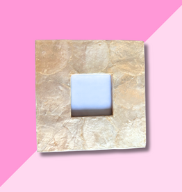 Capiz Square Mini Frame 6.5 x 6.5 - Champagne