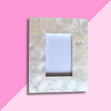 Capiz Photo Frame 4 x 6 - Natural White