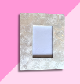Capiz Photo Frame 4 x 6 - Natural White