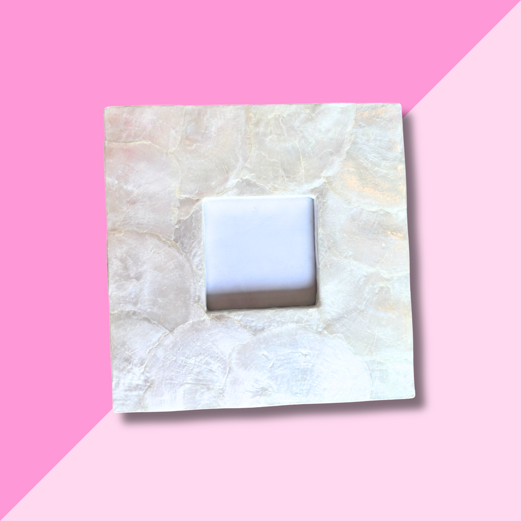 Capiz Photo Frame 3 x 3 - Natural White