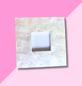 Capiz Photo Frame 3 x 3 - Natural White