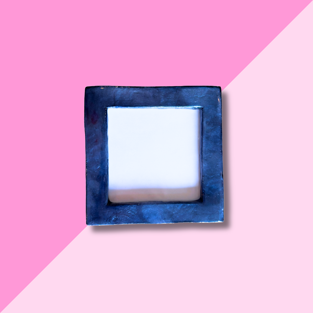 Capiz Square Mini Frame 4 x 4 - Blue
