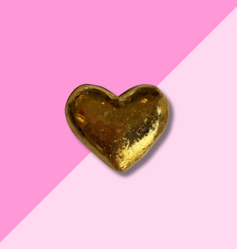 4.5" Capiz Heart - Gold